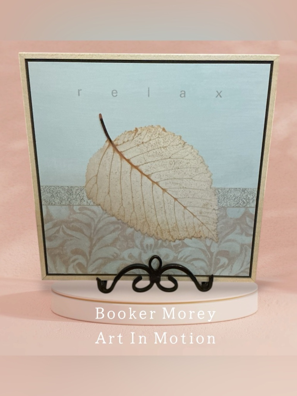 'Booker Morey Art In Motion Relax' Leaf Wall Art